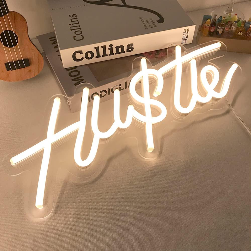 With Unique Design For Wall Decor Funny Hustle Neon Light