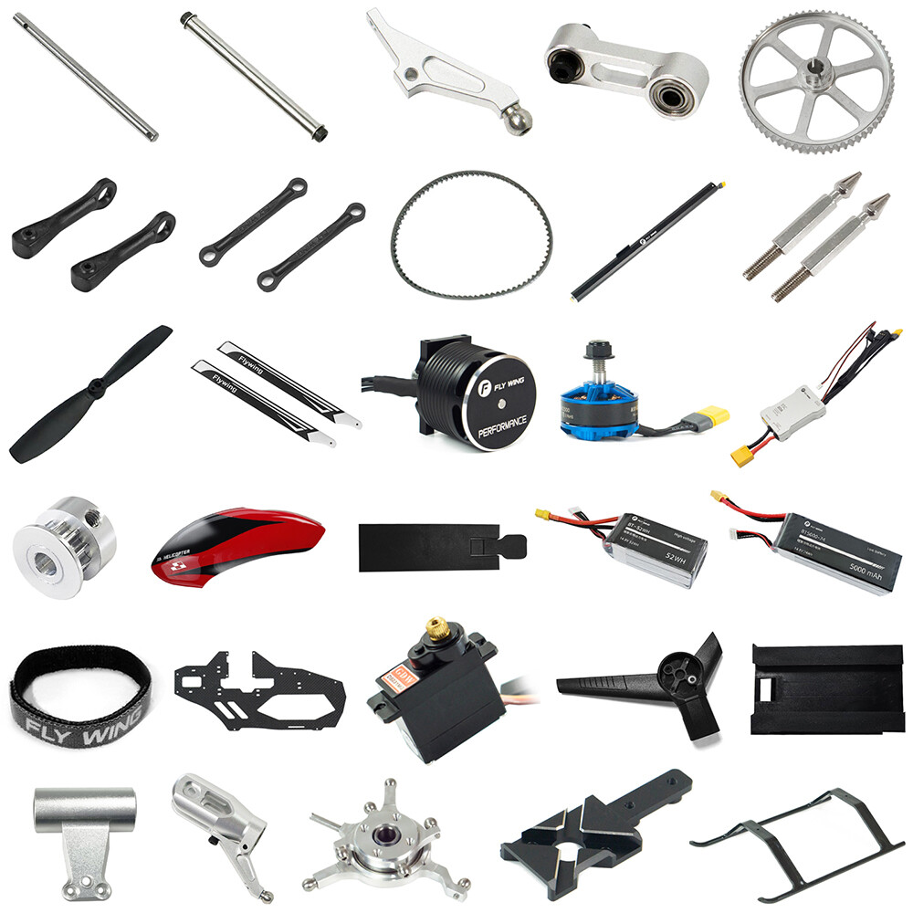 Fly Wing Airwolf RC Helicopter Parts Original Main Blade Motor Servo ESC Screws