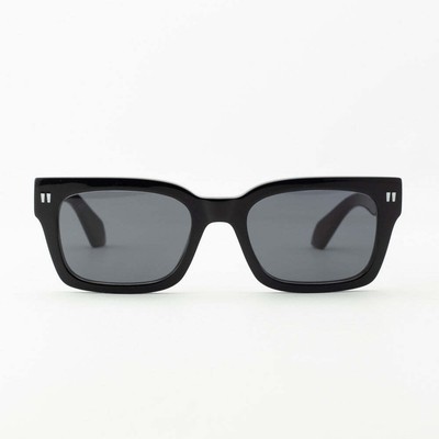 Pre-owned Off-white Oeri108s24pla0011007 Midland Black Sunglasses