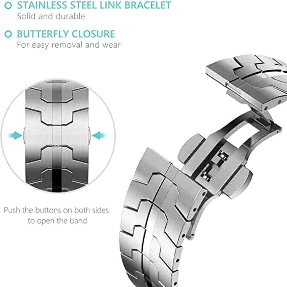 Titanium Alloy Band Strap TPU Case For Apple Watch Ultra 49mm Series 9/8/7/6/SE