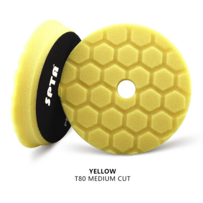 SPTA 3/5/6 Inch Hex-logic Sponge Polishing Buffing Pads for DA RO Polisher