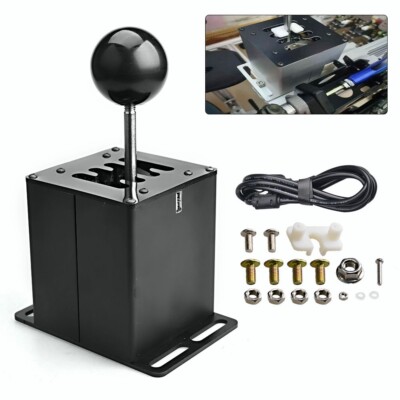 PC Sim Racing Game USB H Gear Shifter for Logitech G27 G29 G25 G920 T300RS/GT