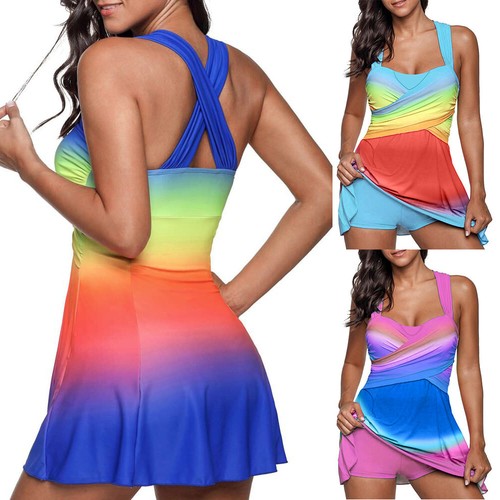 two piece swimdress plus size