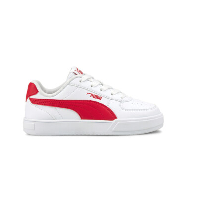 Puma Caven Молодежные белые кроссовки на шнуровке для мальчиков Повседневная обувь 382057-03