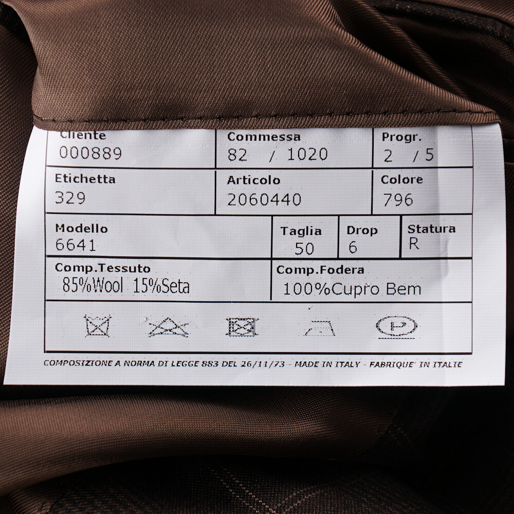 Pre-owned Sartoria Partenopea $3095  Modern-fit Wool And Silk Sport Coat 40 R (eu 50) In Brown