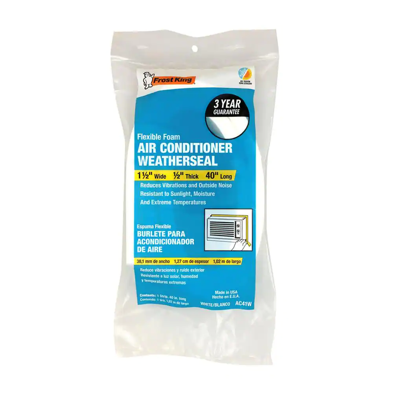 Frost King White Heavy Duty Window AC Air Conditioner Foam Weather Seal
