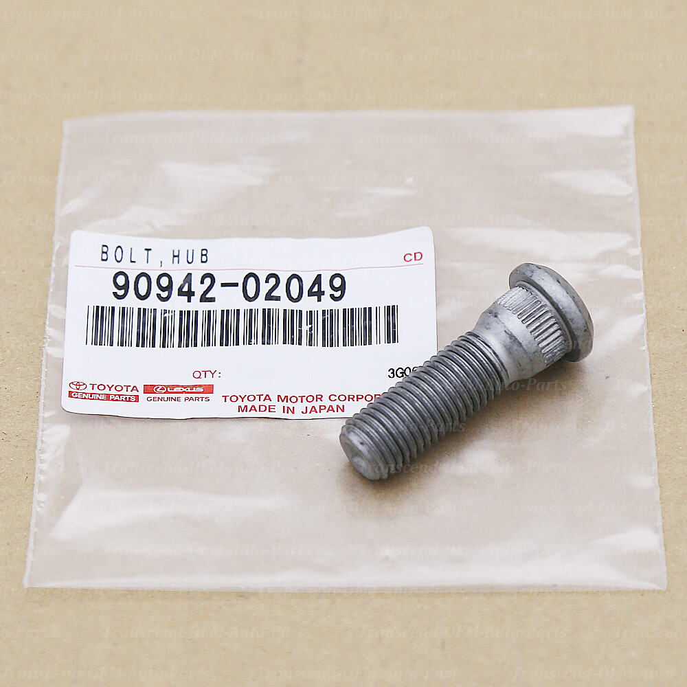 90942-02049 GENUINE OEM WHEEL AXLE HUB LUG STUD BOLT NUT 1PC