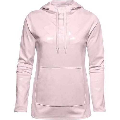 

Under Armour — женская флисовая толстовка с большим логотипом, камуфляж/блеск, бета-оттенок, Beta tint (659)/beta tint