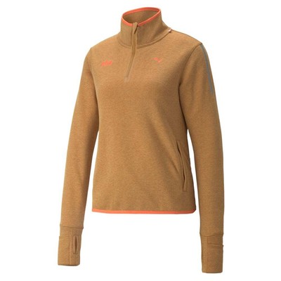 

Puma QuarterZip Running Pullover X Helly Hansen Womens Orange Casual Tops 521205, Оранжевый