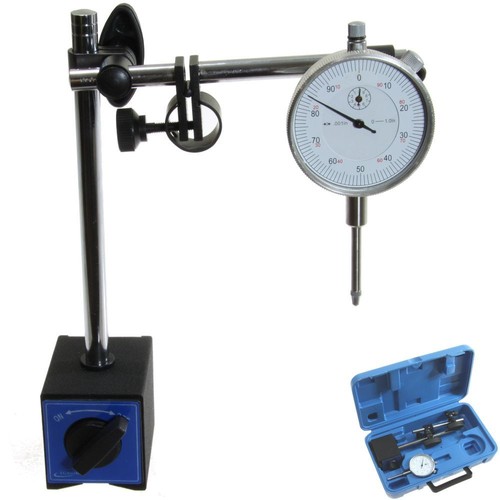 Dial Indicator 1"/0.001" Long Range +80 Lbs Base Fine