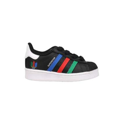 

adidas FW5239 Кроссовки для мальчиков Superstar Повседневная обувь - черный, adidas Superstar
