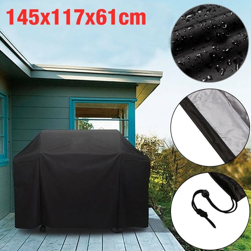 DE Grillabdeckung Grill Abdeckhaube Wasserdicht BBQ Cover Gasgrill Abdeckplane