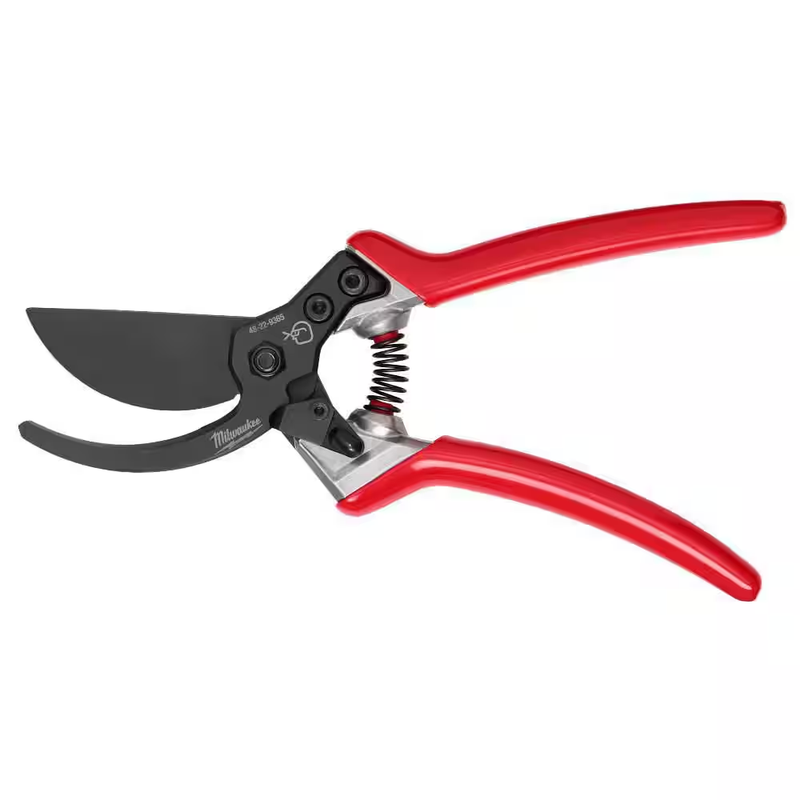 Milwaukee Pruning Shears Garden Pruner 1 Inch Steel Blade Hand Clippers Tool
