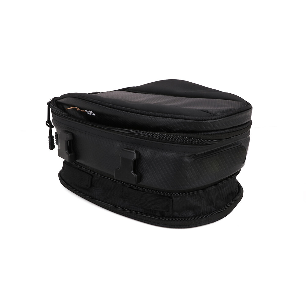 Motorcycle Tail Bag Waterproof Rear Seat Bag Saddle Bags For Dirt Bikes black