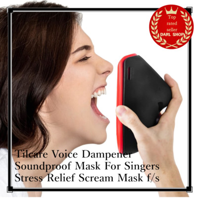 Amortiguador de voz Tilcare máscara insonorizada para cantantes alivio de est...