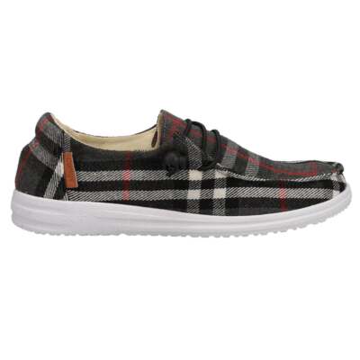 Corkys Kayak Flannel Slip On Boat Женские серые кроссовки Повседневная обувь 51-0127-GYF