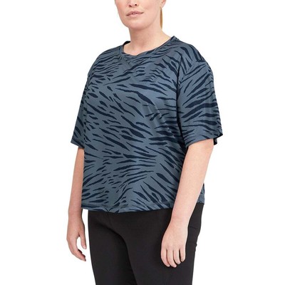 

Спортивная футболка Puma Performance с круглым вырезом и коротким рукавом, женские синие повседневные топы, Синий