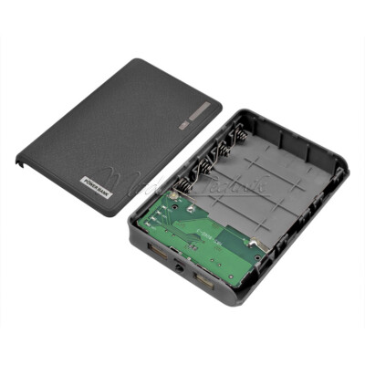 Dual USB Power Bank Case Kit 20000mAh 4X 18650 Battery Charger DIY Box For Phone