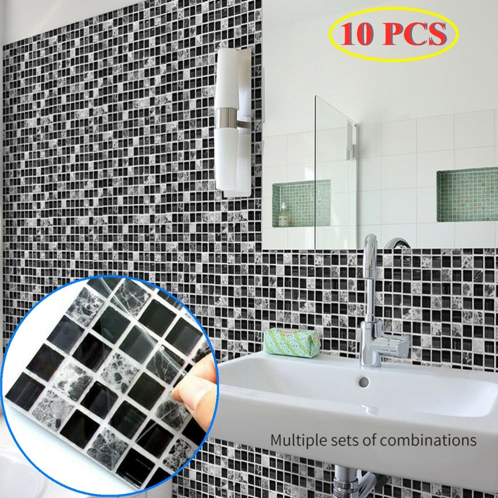 details zu 10 fliesen selbstklebend küche badezimmer kachel aufkleber  mosaik wandkunst diy