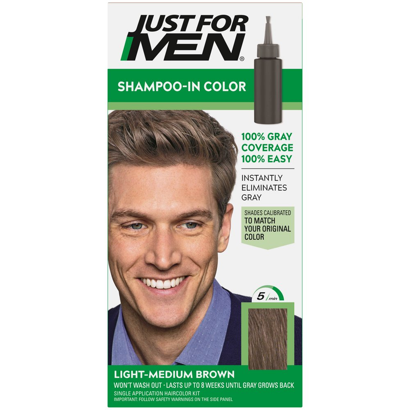 Just for Men Shampoo-In Hair Dye for Men, H-15 Dark Blond/Lightest Brown