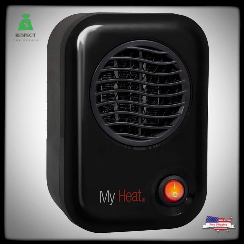 200-watt Electric Portable, Black Area Heated 100 Sq. Ft.