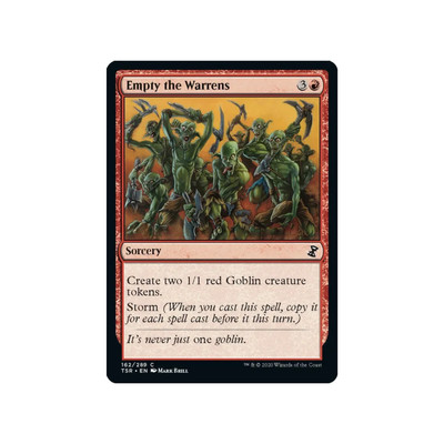 x1 MTG Empty the Warrens Time Spiral Remastered 1x 162/289 Regular Common NM-M