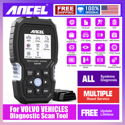 ANCEL VOD700 OBD2 Full System Diagnostic For VOLVO Code Scan Tool BMS TPMS SRS