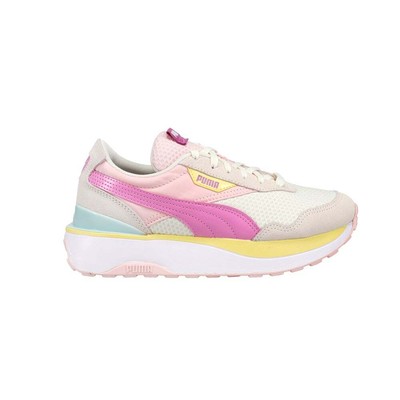 Puma Cruise Rider Peony Lace Up Youth Girls Beige Sneakers Повседневная обувь 3856890