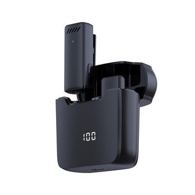 Wireless lavalier Microphone Mini Wireless Lavalier Microphone Lapel Mic Nois...