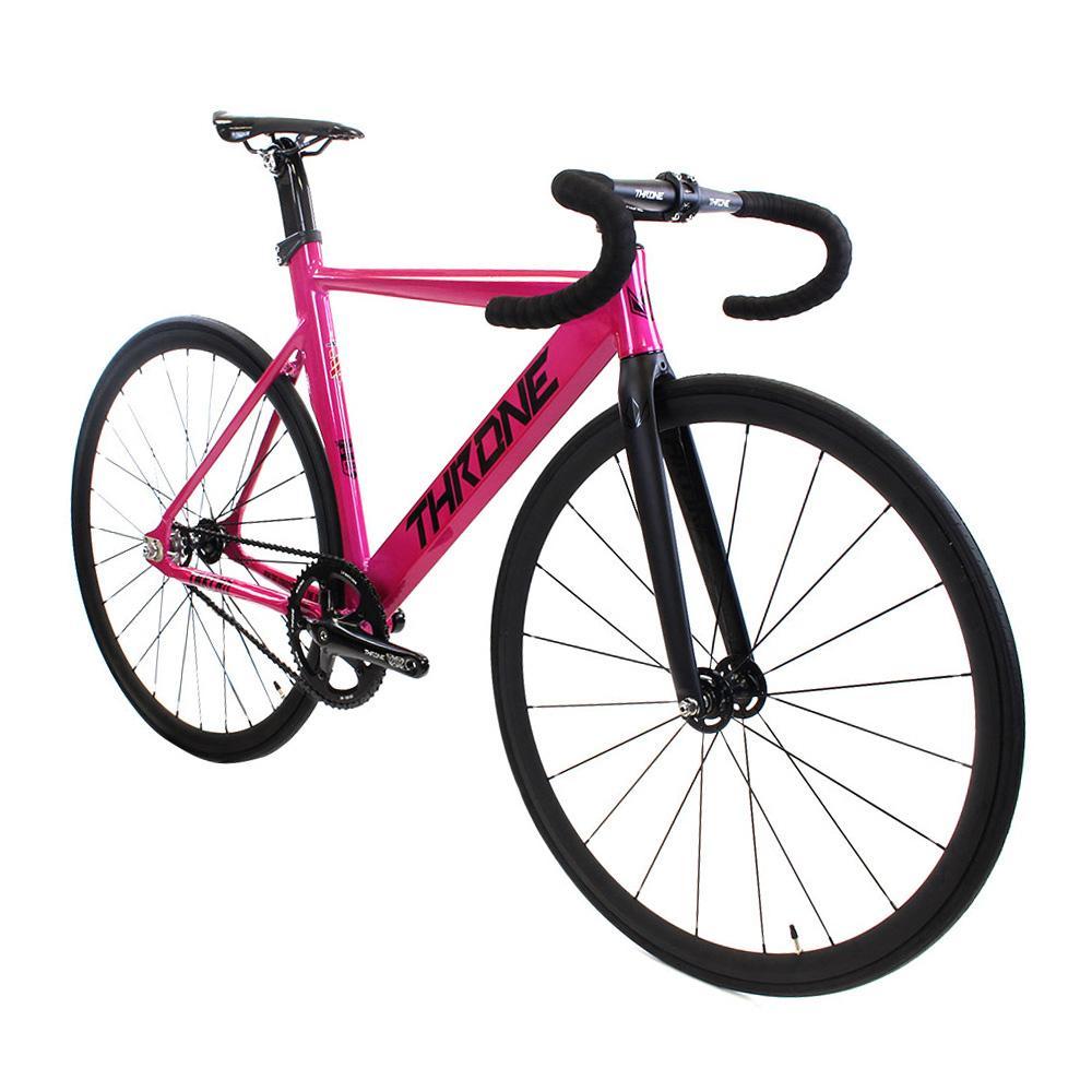 Throne Track Lord Custom Build Fixed Gear Single Speed Bike Pink Mr. Bikes
