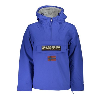 Pre-owned Napapijri Blue Polyamide Men Jacket