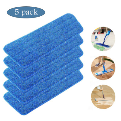 5 Pack Replacement Microfiber Cleaning Pads For Bona Mop 15 Inch Reusable Tools