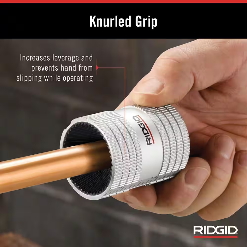 RIDGID Tubing and Pipe Reamer Inner/Outer Copper and Stainless Steel Cutting