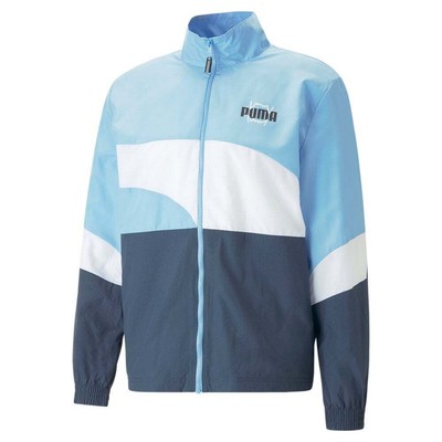 

Puma Clyde 2.0 Full Zip Jacket Mens Size  Повседневная спортивная верхняя одежда 53890401, Синий, Puma Clyde 2.0 Full Zip Jacket