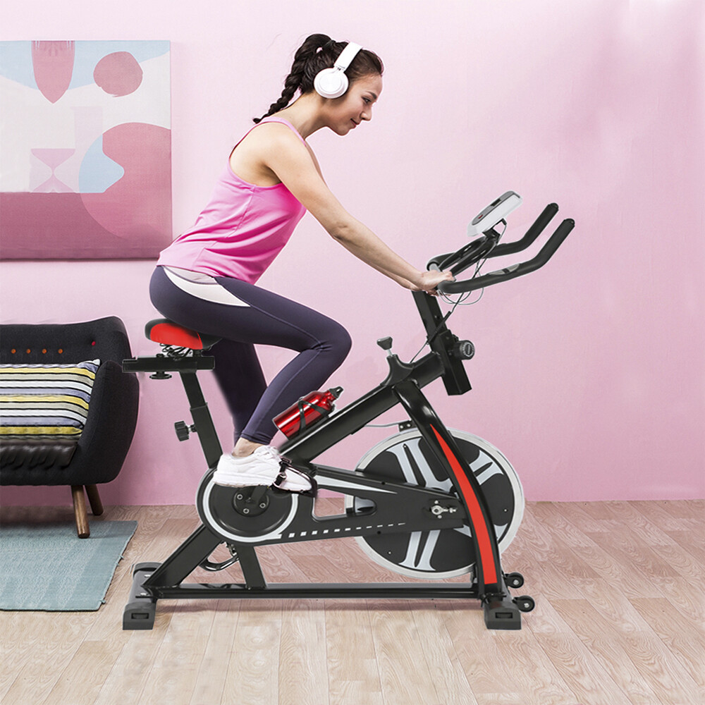 black bicycle cycling fitness exercise stationary bike cardio home indoor 508