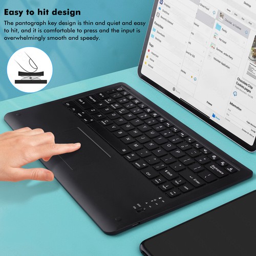 For Lenovo Tab P12 12.7" 2023 Bluetooth Keyboard Mouse Smart Case Leather Cover