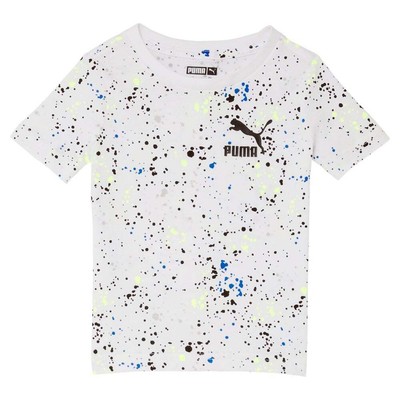 

Футболка Puma Galaxy Pack Aop с круглым вырезом и короткими рукавами для малышей, размер, Белый, Puma Galaxy Pack Aop Graphic Crew Neck Short Sleeve T-Shirt Toddl