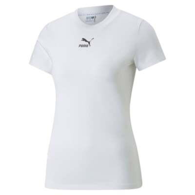 

Puma 53561002 Womens Classics Logo Футболка с круглым вырезом и короткими рукавами Повседневная -, Белый