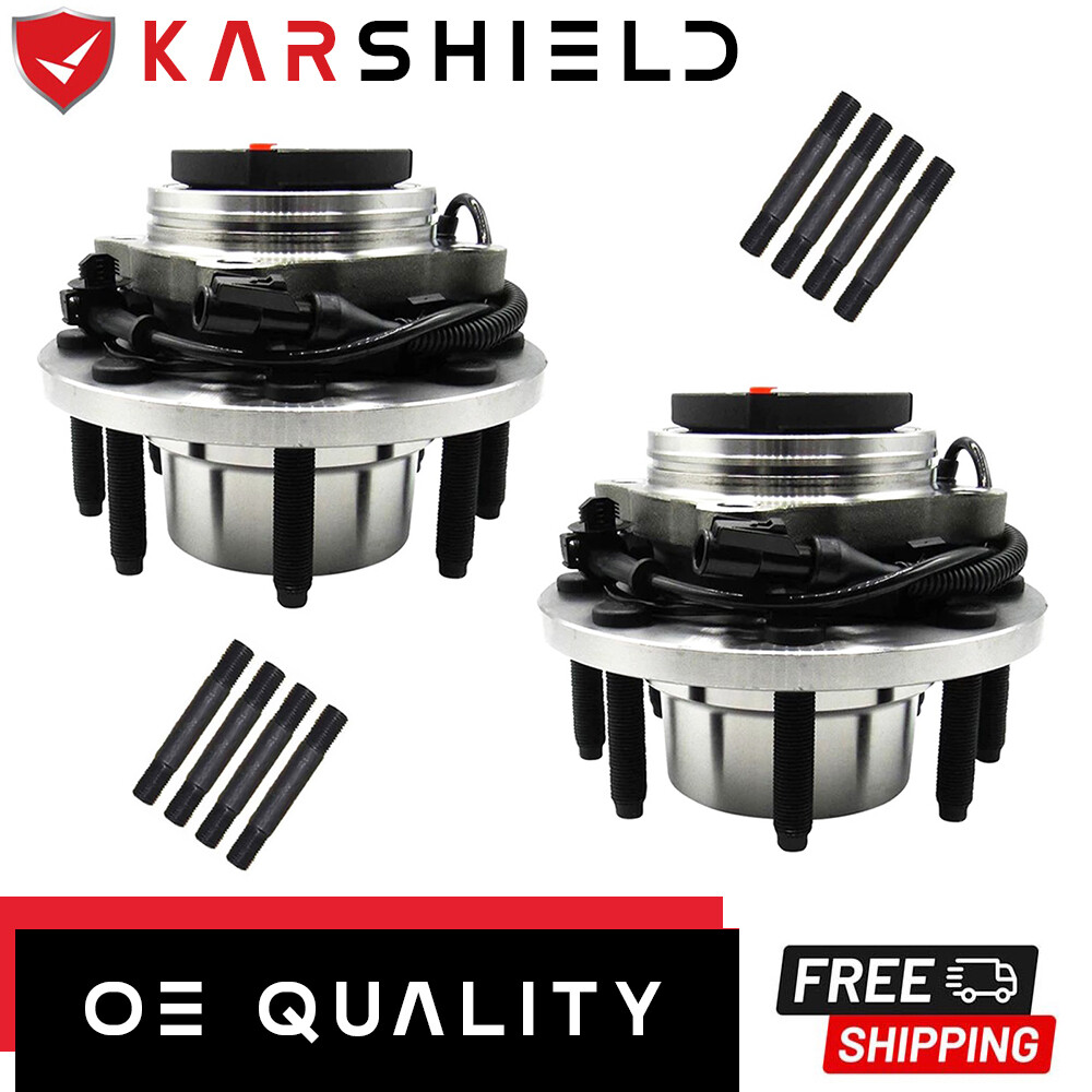 2x Front 4WD Wheel Bearing and Hub Assembly for 2003 2004 Ford F-250 Super Duty