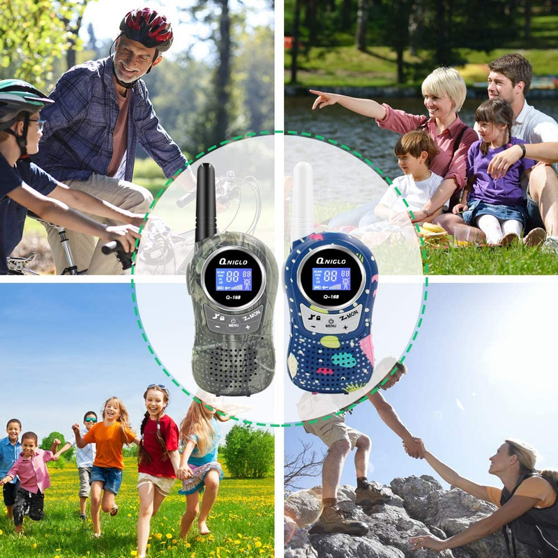 Walkie Talkies for Kids Rechargeable with Li-Ion Battery, Long Range Kids Walkie