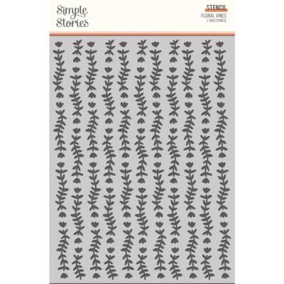 Simple Stories Stencil - My Story Floral Vines, MYS19326