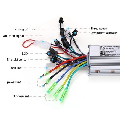 36V/48V Brushless Motor Controller Meter Digital Gauge For Electric Bike Scooter