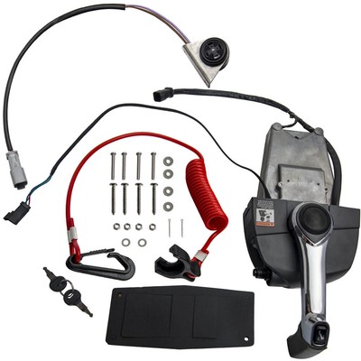 Remote Throttle Control Box & Ignition & Trim Switch Kit for Johnson Evinrude