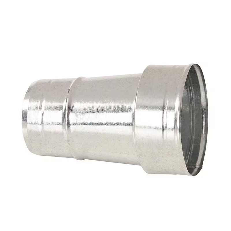 HVAC Duct Reducer Fitting 10in to 8in Round Galvanized Steel Vent Pipe Connector