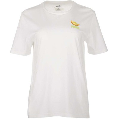 

Puma Graphic Crew Neck Short Sleeve Tshirt Womens Size  Casual 532815-52, Белый