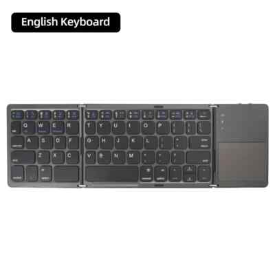 Mini Wireless Bluetooth Folding Keyboard with Touchpad for Laptop, Tablet, Phone