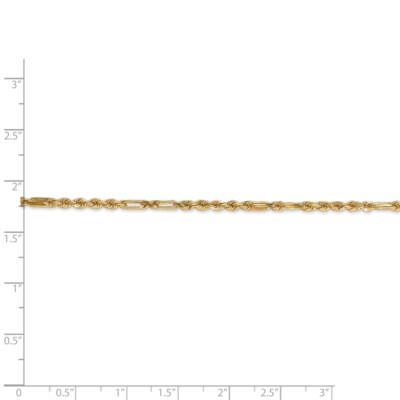 Pre-owned Superdealsforeverything Real 14kt 2.5mm Diamond Cut Milano Rope Chain; 18 Inch In Yellow