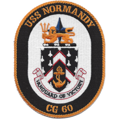 USS Normandy CG-60 Guided Missile Cruiser Patch