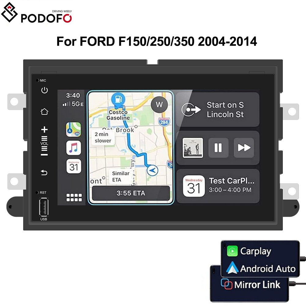 7 Android 10 Автомобильный стерео радиоприемник Carplay GPS Navi для FORD F150/250/350 2004-2014 годов выпуска