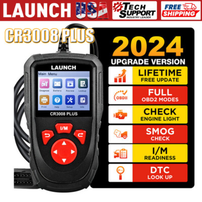 LAUNCH CR3008 OBD2 Scanner Engine Battery Car Diagnostic Tools Auto Code Reader